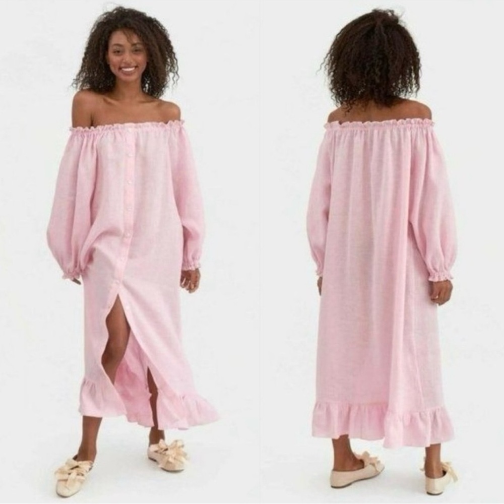 Sleeper Pink Ruffle Detail Dress
